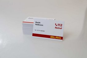 Visitenkarten aus Plastik, DLRG Heilbronn